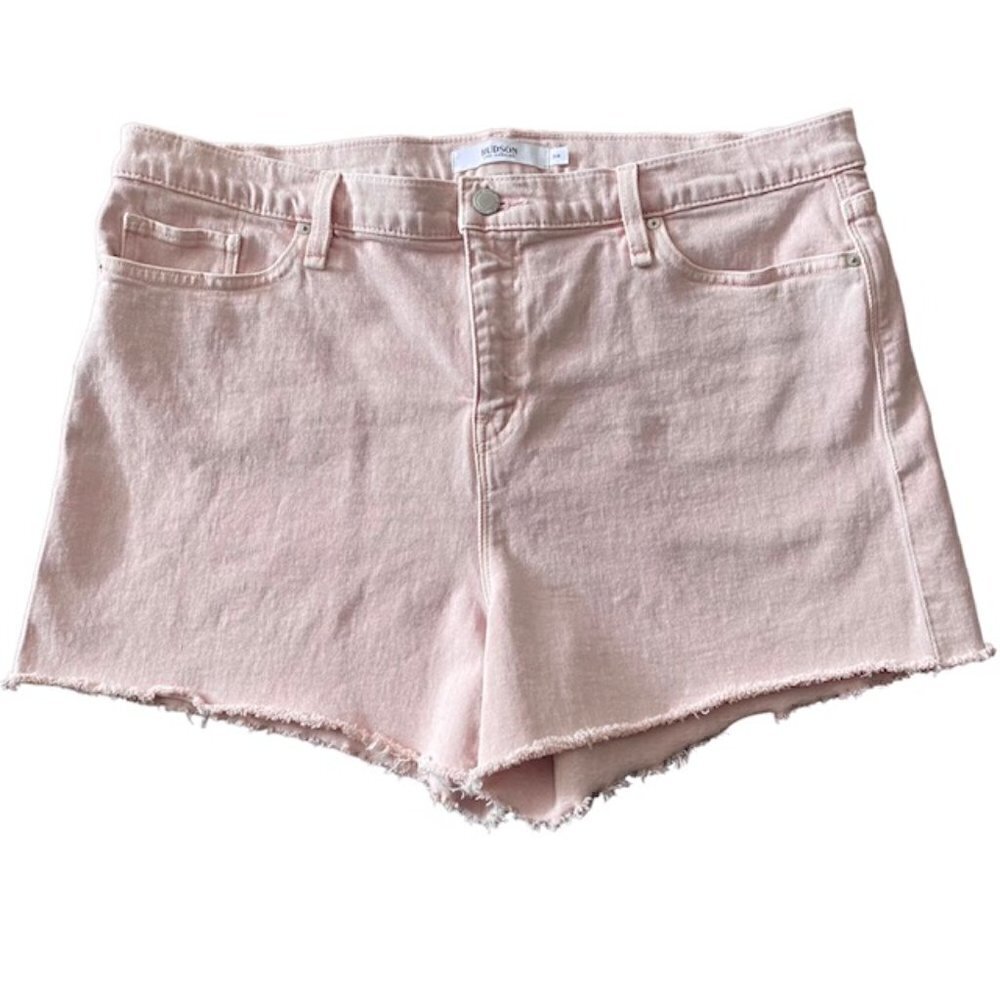 Hudson Gemma Pink Jean Shorts 34